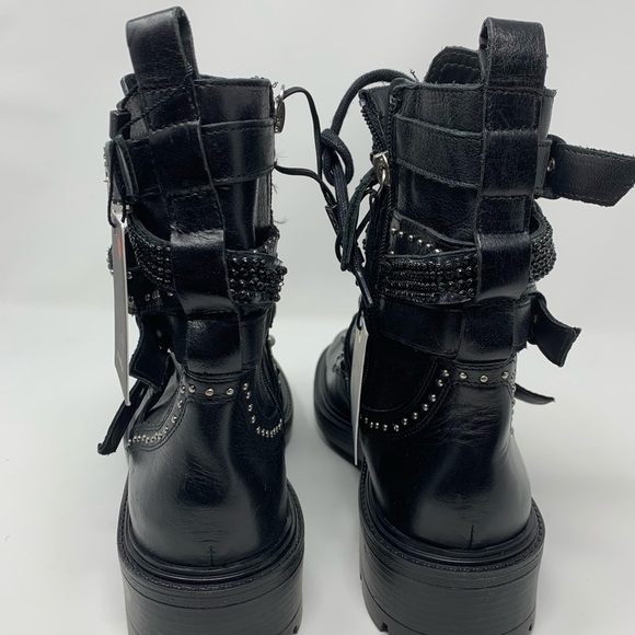 ZARA LOW HEELED LEATHER ANKLE BOOTS - Picture 6 of 16